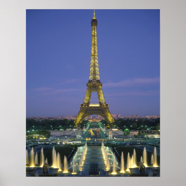 Eiffel Torn, Paris, Frankrike 2 Poster (Framsidan)
