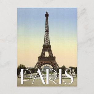 Eiffel Torn, Paris, Frankrike Anpassningsbar Text Vykort