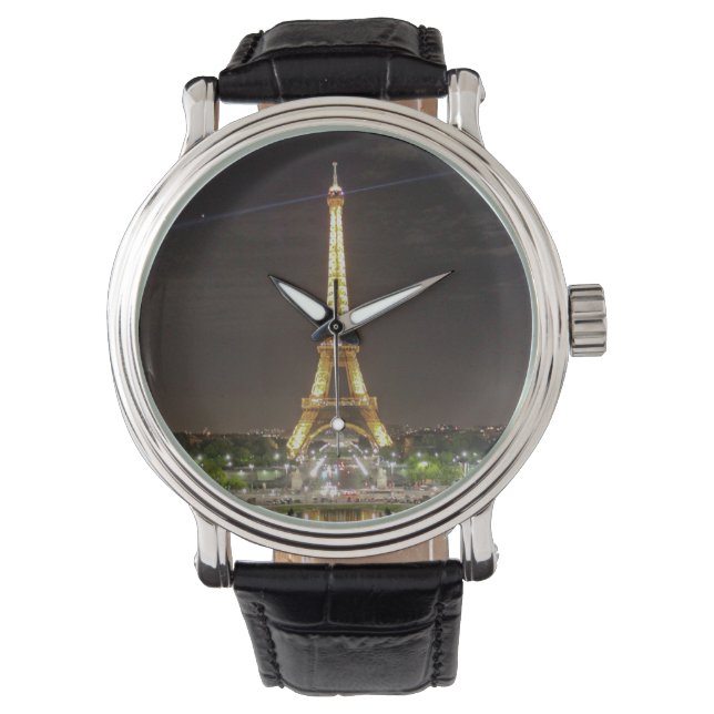 Eiffel Torn Paris Frankrike Armbandsur (Framsida)