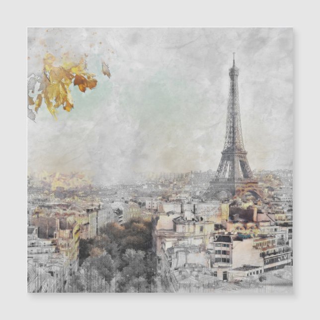 Eiffel Torn Paris Frankrike Art Print - Iconic (Framsida)