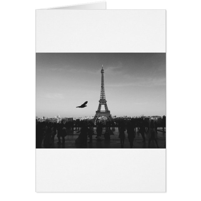 Eiffel Torn Paris Frankrike Hälsningskort (Framsidan)