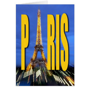 Eiffel Torn Paris Frankrike Hälsningskort
