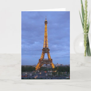 Eiffel Torn Paris Frankrike Helgkort