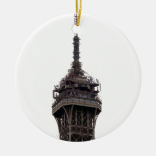 Eiffel Torn Paris Frankrike Julgransprydnad Keramik