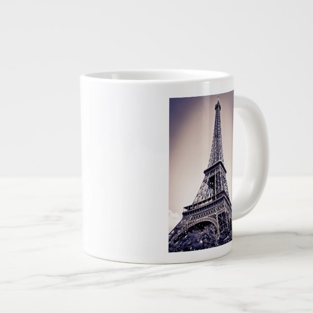 Eiffel torn, Paris, Frankrike Jumbo Mugg (Framsida höger)