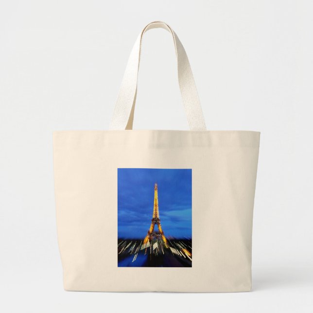Eiffel Torn Paris Frankrike Jumbo Tygkasse (Framsidan)