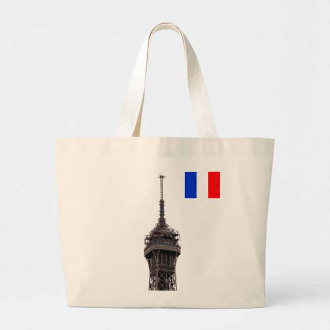 Eiffel Torn Paris Frankrike Jumbo Tygkasse (Framsidan)