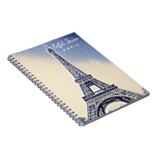 Eiffel Torn Paris Frankrike Landmark Anteckningsbok
