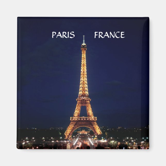 EIFFEL TORN, PARIS FRANKRIKE MAGNET (Framsidan)