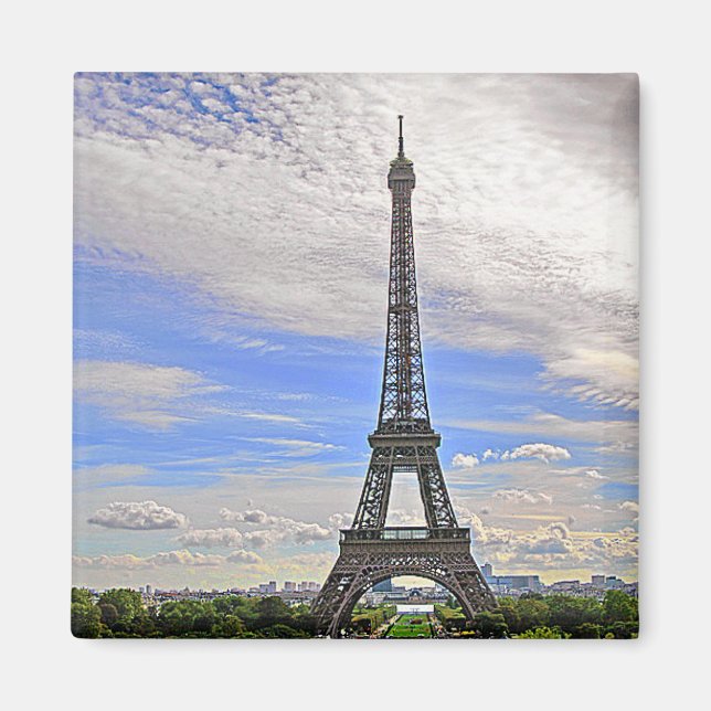 EIFFEL TORN, PARIS, FRANKRIKE MAGNET (Framsidan)