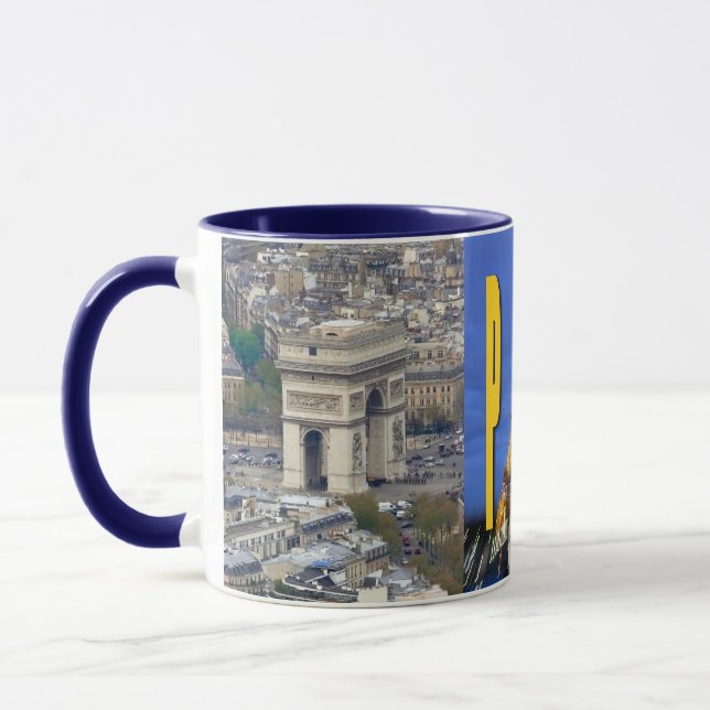 Eiffel Torn Paris Frankrike Mugg (Vänster)