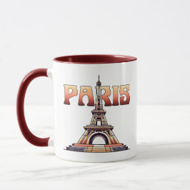 Eiffel Torn Paris Frankrike Mugg