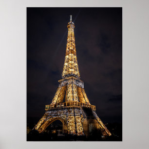 Eiffel Torn, Paris, Frankrike Poster