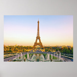 Eiffel torn, Paris. Frankrike. Poster