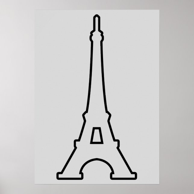 Eiffel Torn Paris Frankrike Poster (Framsidan)
