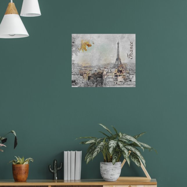 Eiffel Torn. Paris, Frankrike Poster (Vardagsrum 1)