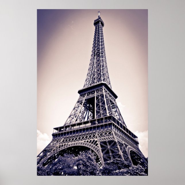 Eiffel torn, Paris, Frankrike Poster (Framsidan)