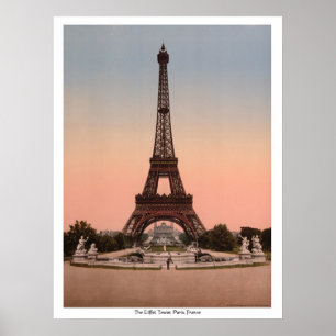 Eiffel Torn, Paris, Frankrike Poster