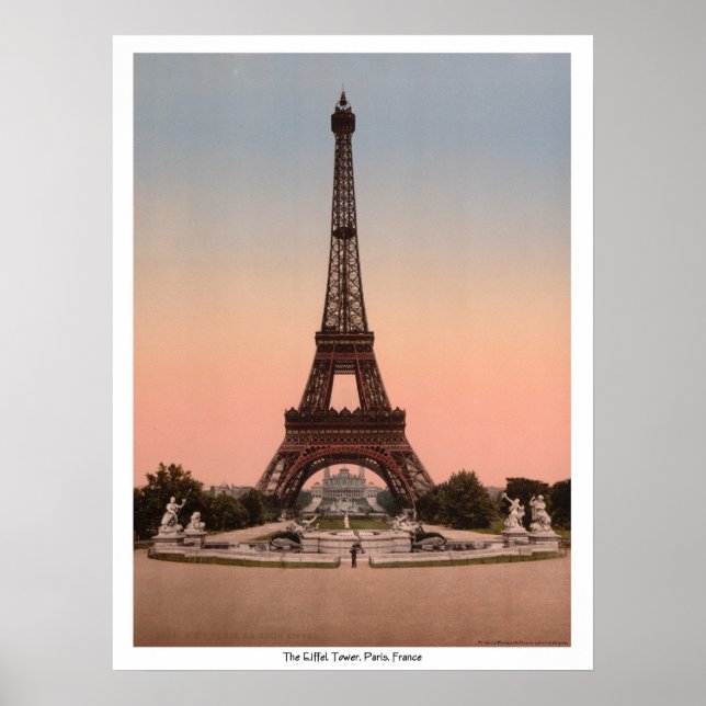 Eiffel Torn, Paris, Frankrike Poster (Framsidan)