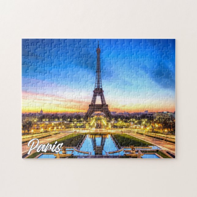 Eiffel Torn - Paris, Frankrike Pussel (Horisontell)