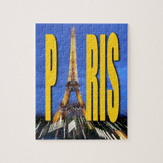 Eiffel Torn Paris Frankrike Pussel (Vertikal)