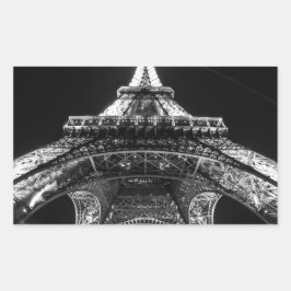 Eiffel Torn Paris Frankrike Rektangulärt Klistermärke