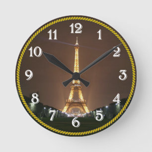 Eiffel Torn, Paris, Frankrike Rund Klocka