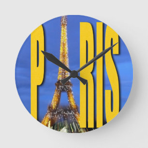 Eiffel Torn Paris Frankrike Rund Klocka