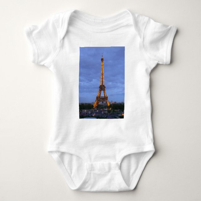 Eiffel Torn Paris Frankrike T-shirt (Framsida)