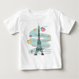 Eiffel Torn Paris Frankrike T Shirt