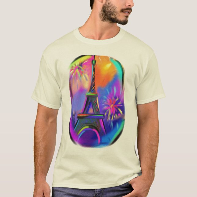 Eiffel torn, Paris, frankrike Tee (Framsida)
