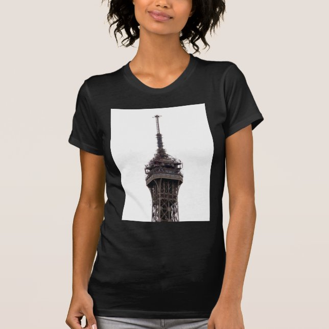 Eiffel Torn Paris Frankrike Tee Shirt (Framsida)