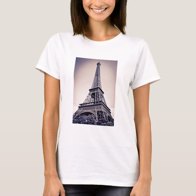 Eiffel torn, Paris, Frankrike Tee Shirt (Framsida)