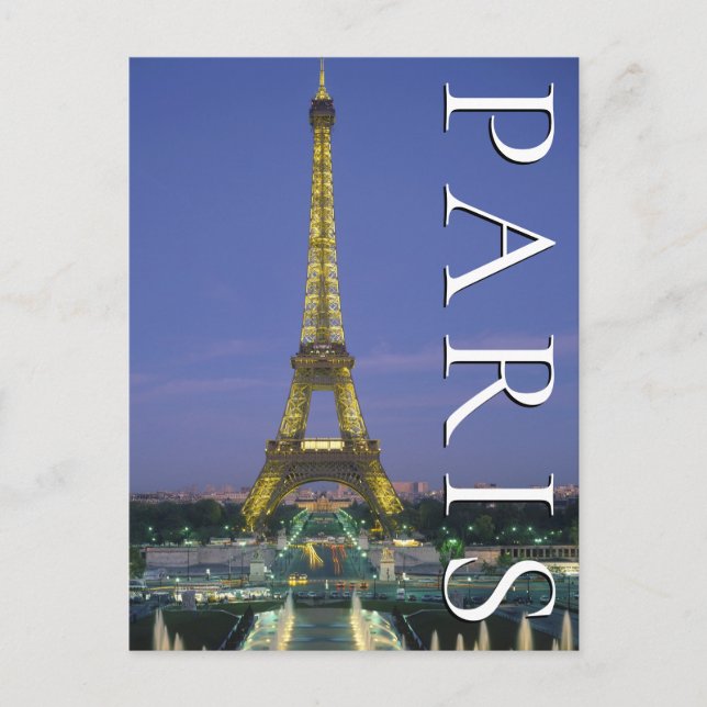 Eiffel Torn | Paris, Frankrike Vykort (Framsida)