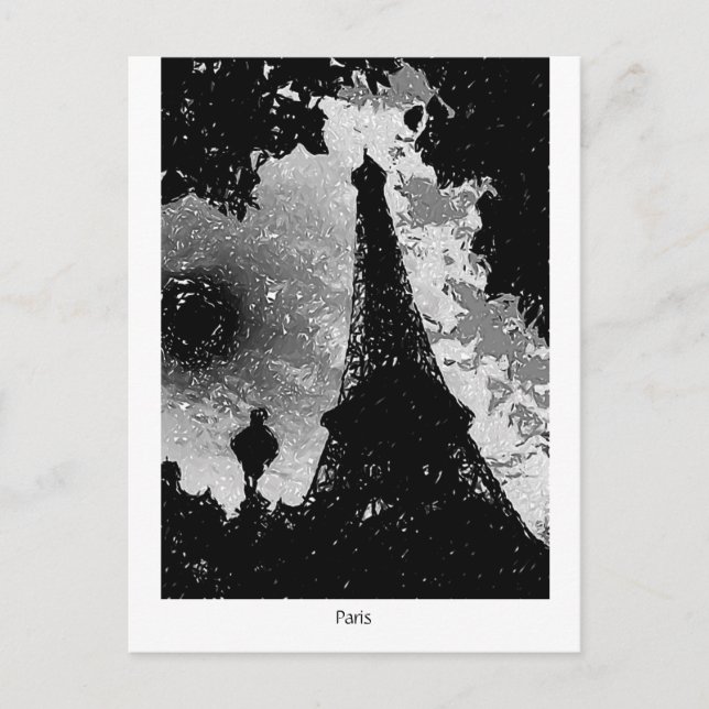 Eiffel Torn. Paris, Frankrike Vykort (Framsida)