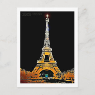 Eiffel Torn, Paris, Frankrike Vykort