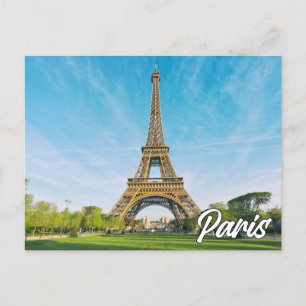 Eiffel Torn Paris, Frankrike Vykort