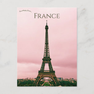 Eiffel Torn Paris Frankrike Vykort