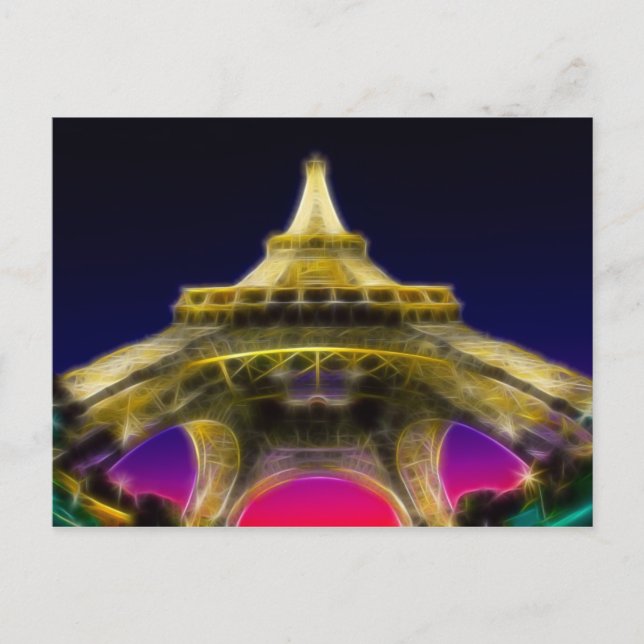Eiffel Torn, Paris, Frankrike Vykort (Framsida)
