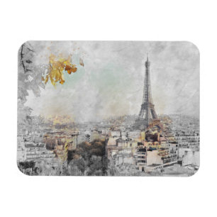 Eiffel Torn. Paris, Frankrike vykort Magnet