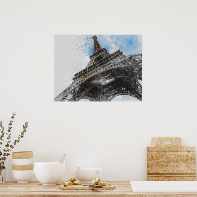 Eiffel Torn, Paris, Frankrike-vykort Poster (Kök)
