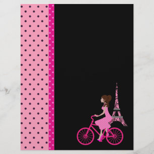 Eiffel Torn Paris Fransk Theme Scrapbook Papper