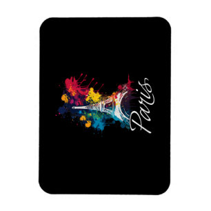 Eiffel Torn Paris Girls Travel Helgdag Frankrike S Magnet