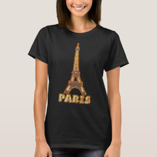 EIFFEL TORN-PARIS-glasaktigt T Shirt
