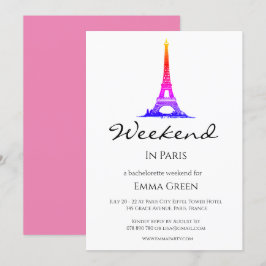 Eiffel Torn Paris | Helg Getaway-inbjudan Inbjudningar