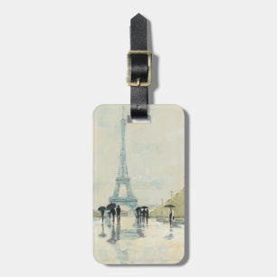 Eiffel torn Paris i regna Bagagebricka