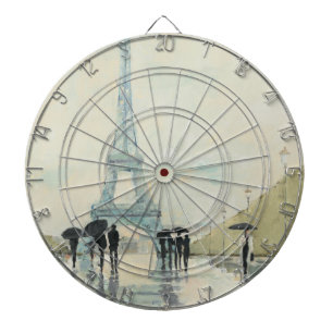 Eiffel torn   Paris i regna Darttavla