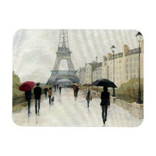 Eiffel torn Paris i regna Magnet