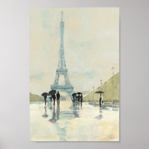 Eiffel Torn Paris i Spanien Poster