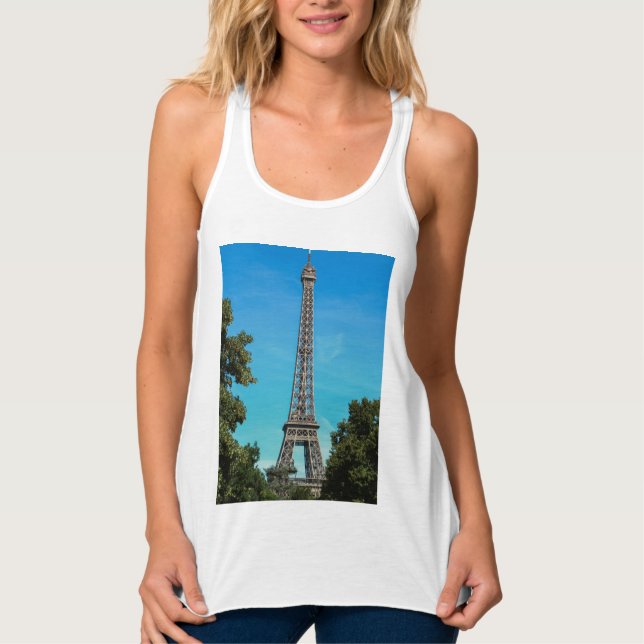 Eiffel torn, Paris Linne Med Racerback (Framsida)